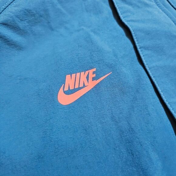Nike Sportswear Air Max Woven Jacket Large L Blue Black Lined Logos FN0243-457 - Picture 15 of 16